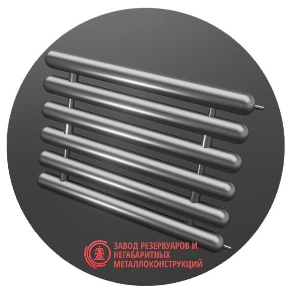 Регистры отопления шестирядные РСЭ-6x114x4.0-1000 мм