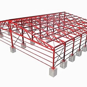 Проект ангара 30х18х6,5 м теплого исполнения из сэндвич-панелей