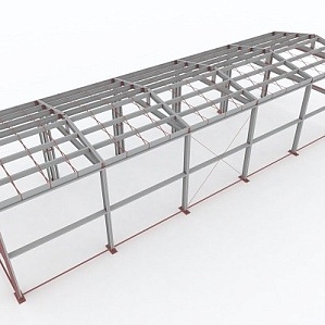 Проект быстровозводимого здания 12х15х3,4 м - 180 м2